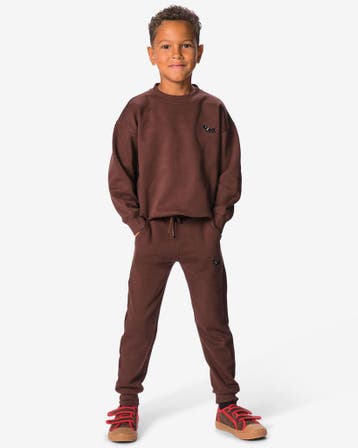 HEMA Takkie kinderjoggingbroek regular fit bordeauxrood, Verzenden, Nieuw