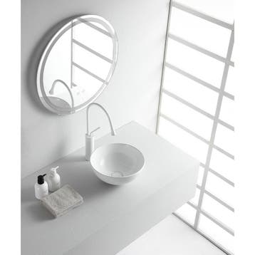 Wiesbaden Luna Waskom Rond - 32x13cm - Keramiek - Glans Wit, Ophalen of Verzenden, Nieuw