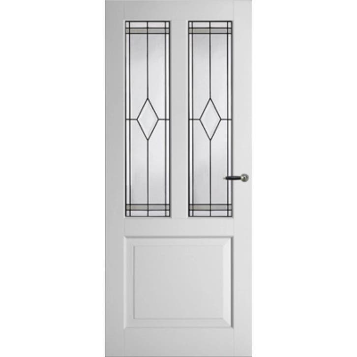 Weekamp binnendeur WK6552-B2 93x211,5 (Stomp, Glas in lood), Doe-het-zelf en Verbouw, Deuren en Horren, Nieuw, Glas, Binnendeur