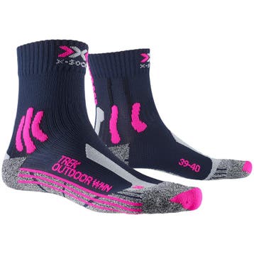 X-Socks Trek Outdoor Crew wandelsokken  Navyblauw - Dames (4, Verzenden, Nieuw, Kleding