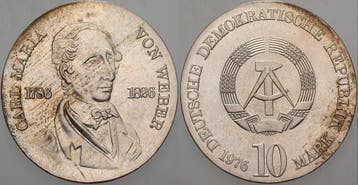 10 Mark 1976 Gedenkmunten duitse Demokratische Republik, Verzenden