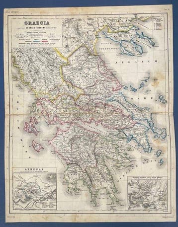 Griekenland - Oud-Griekenland / Athene; Heinrich Kiepert -, Boeken, Atlassen en Landkaarten, Nieuw