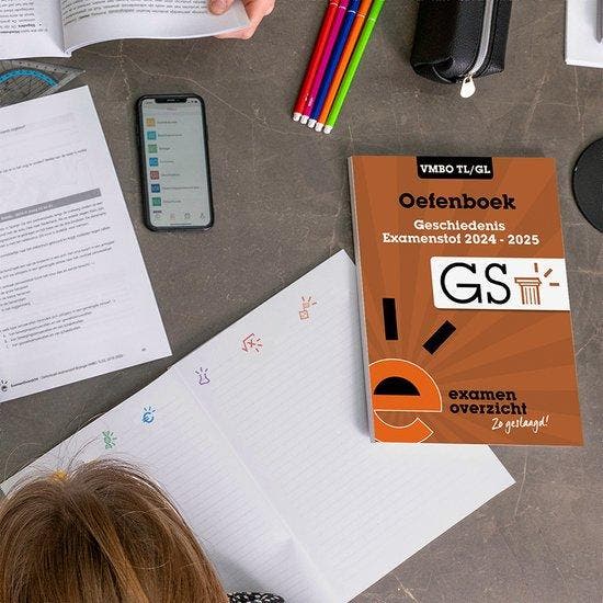 ExamenOverzicht - Oefenboek Geschiedenis VMBO TL/GL, Boeken, Schoolboeken, Gelezen, Verzenden