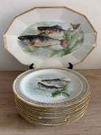 Limoges - CG pâte démaux - Serveerschaal (7) - Porselein -