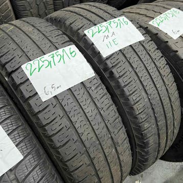 2 x Michelin 225-75-16 C Zomerbanden 6,5mm, 16 inch, Ophalen of Verzenden, Band(en), Bestelwagen