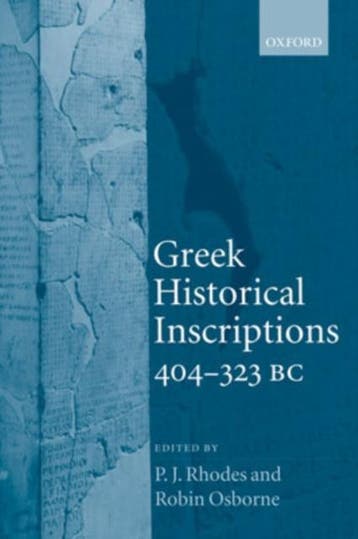 Greek Historical Inscriptions 404 323 BC 9780199216499, Boeken, Zo goed als nieuw