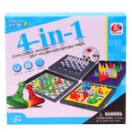 4-in-1 Magnetisch Bordspel - Met Schaken en Ludo, Hobby en Vrije tijd, Gezelschapsspellen | Bordspellen, Verzenden, Nieuw