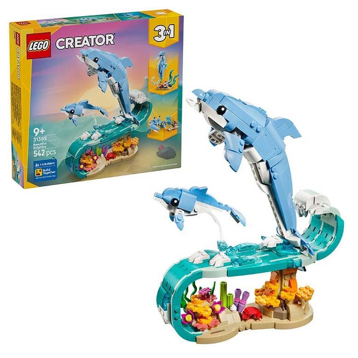 LEGO Creator 3in1 - Sea Animals: Beautiful Dolphins 31385, Kinderen en Baby's, Speelgoed | Duplo en Lego, Ophalen of Verzenden