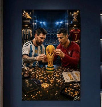 LDM. - Messi & Ronaldo – The Ultimate Legacy By Ldm - Tela, Nieuw