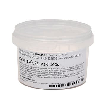 Molen de Hoop Creme Brulee Mix 100g, Verzenden, Nieuw