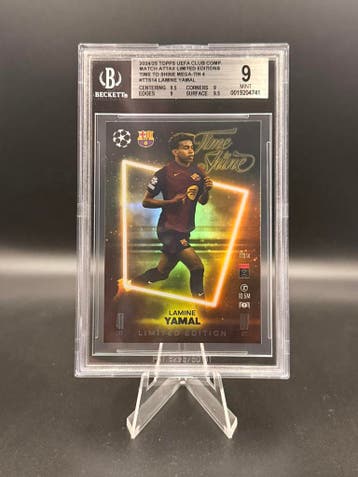 Beckett 9 Topps Match Attax Limited Time to Shine Lamine Yam, Verzenden, Zo goed als nieuw, Losse kaart