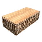 Sumatra lounge tuintafel naturel rotan - teak, Tuin en Terras, Tuintafels, Ophalen of Verzenden, Nieuw