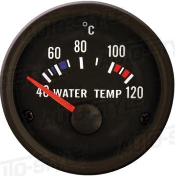 Performance Instrument Zwart Watertemperatuur 40-120C 52mm, Ophalen of Verzenden, Nieuw