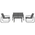 TRUUSK 4-delige Tuinset - 2 Fauteuils - 2-zitsbank - Tafel M, Verzenden, Nieuw