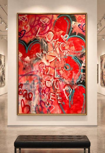 Timo Wedell - Arte Urbano Amore - XXL - Abstract