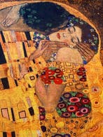 san Leucio - elegante plaid kasjmier art déco Klimt - Bacio, Nieuw