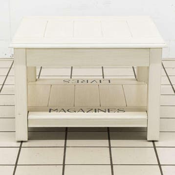 Witte Landelijke Salontafel, Huis en Inrichting, Tafels | Salontafels, Ophalen of Verzenden, Nieuw