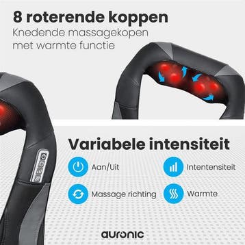 2dekans | Auronic Shiatsu Massagekussen – 3, Ophalen of Verzenden, Zo goed als nieuw