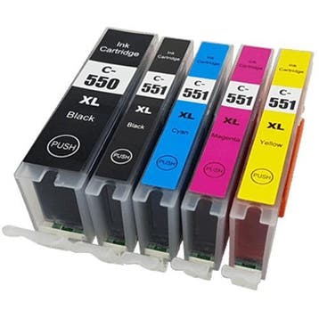 Canon PGI-550 / CLI-551 set, Huismerk, € 9,95 per set, Computers en Software, Printerbenodigdheden, Ophalen of Verzenden, Nieuw
