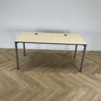 Eromes schooltafel / computertafel 160x80 cm, ahorn - grijs, Huis en Inrichting, Ophalen of Verzenden, Gebruikt
