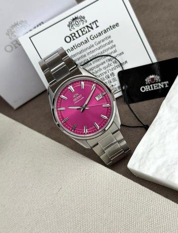Orient - Stretto Automatic Date Pink - RA-AC0R07P - Heren -, Nieuw