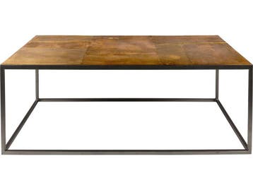 Dutchbone Lee Salontafel - 110 cm - Retro Vintage - Grijs, Verzenden, Nieuw
