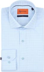 Suitable Overhemd Twill Print Lichtblauw maat 41 Heren, Verzenden, Nieuw, Suitable