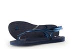 Havaianas Slippers Meisjes in maat 35 Blauw, Verzenden, Jongen of Meisje, Schoenen, Zo goed als nieuw