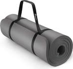 Yogamat - Fitness mat - Sportmat - Yoga mat extra dik - Grij, Sport en Fitness, Yoga en Pilates, Verzenden, Zo goed als nieuw