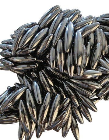 hematiet 100 magnetietjes - magneten van 6 cm! - Hoogte: 15, Verzamelen