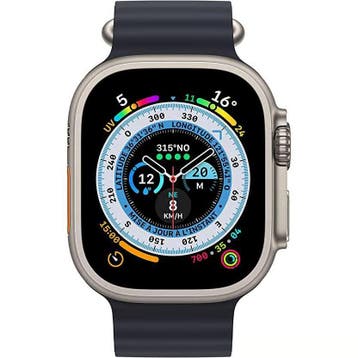 Apple Watch Ultra 2 49mm LTE Ocean Midnight Titanium met..., Ophalen of Verzenden, Zo goed als nieuw