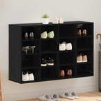 vidaXL Schoenenkast Zwart Eiken 103 x 30 x 67 cm Bewerkt, Verzenden, Nieuw