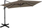 2dekans | VONROC Premium Zweefparasol Pisogne 300x300cm –, Ophalen of Verzenden, Zo goed als nieuw