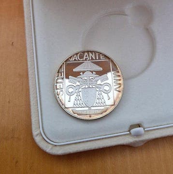 Vaticaan. 5 Euro 2005 Sede vacante Proof (Zonder