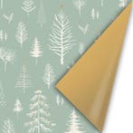 3M Cadeaupapier Kerst Salie/Mint met goud (Cadeaupapier 3M), Ophalen of Verzenden, Nieuw