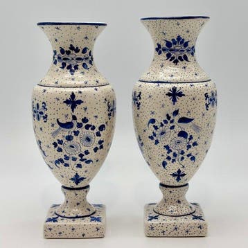 Faïencerie de Wasmuël - Auguste Mouzin - Balustervaas (2) -