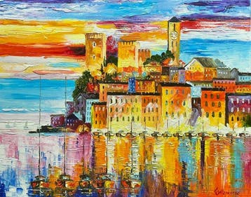 Elen Markcheva (1960) - Sunset on the Italian Riviera
