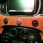 Fiat Abarth 500/595 Carbon Fiber Dashbord Knoppen Trim cover, Auto diversen, Tuning en Styling, Verzenden
