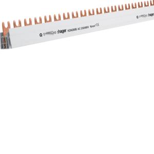 HAGER Quickbusbar kamrail - Aansluitrail voor 27, Ophalen of Verzenden, Nieuw, Groepenkast