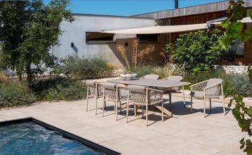 4 Seasons Outdoor Allora tuinset latte met Prado tafel met, Ophalen of Verzenden, Nieuw