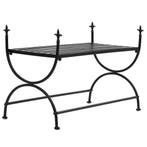 vidaXL Bankje vintage stijl 83x42x55 cm metaal zwart, Verzenden, Nieuw