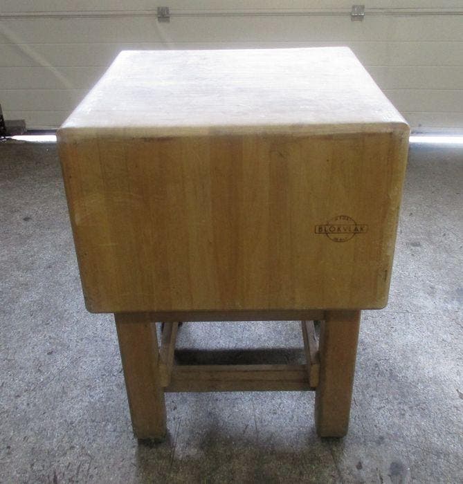 Hakblok Blokvlak B60 x D60 x H82cm, Zakelijke goederen, Horeca | Keukenapparatuur, Gebruikt