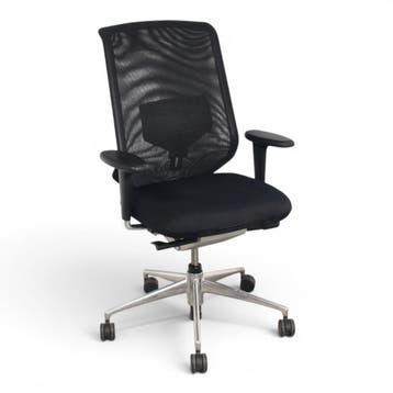 Vitra MedaPro bureaustoel, zwart-chrome, Huis en Inrichting, Bureaustoelen, Ophalen of Verzenden, Ergonomisch, Gebruikt