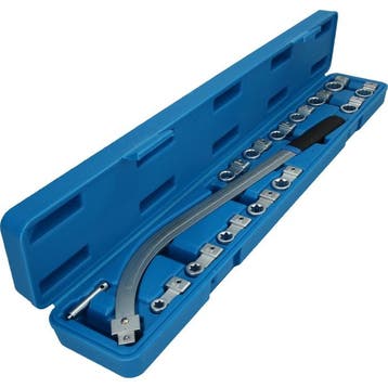 Brilliant Tools V-snaar- en spanrolsleutelset 15-delig, Verzenden, Nieuw