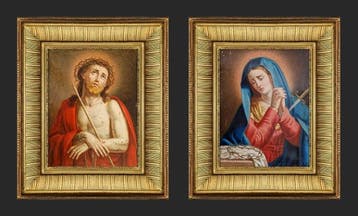 Italiaanse school (XIX) - Mater Dolorosa et Ecce Homo, Antiek en Kunst