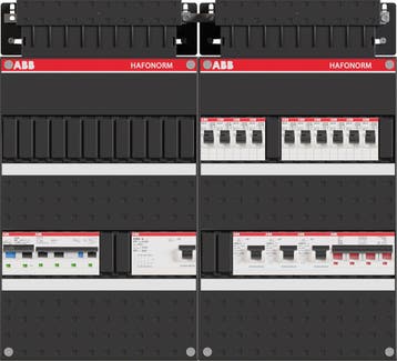 ABB Hafonorm PV-WP-Groepenkast | HS 40A - 10 groepen 4 x ALS, Ophalen of Verzenden, Nieuw, Groepenkast