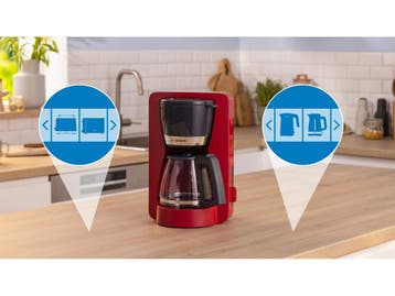 Bosch TKA4M234 - Koffiezetapparaat - Aroma+ optie - Rood, Witgoed en Apparatuur, Koffiezetapparaten, Verzenden, Nieuw