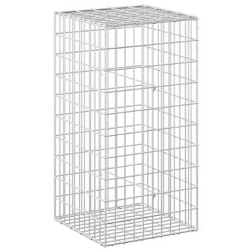 vidaXL Gabion met 5 mm Draad en 5x10 cm Gaas 50x50x100 cm, Verzenden, Nieuw, IJzer