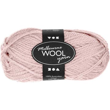 Melbourne wolgaren, L: 92 M, lichtrood, 50 gr/ 1 bol, Nieuw