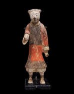 Oud-Chinees Antiek Chinees - Groot polychroom wachtersbeeld